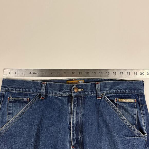 Y2K Snoop Dogg Baggy Oversized Faded Blue Denim Skater Jeans Size 40 x 30 - Picture 12 of 13